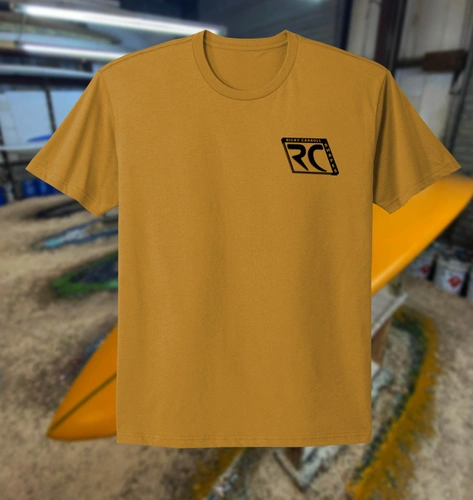 Work Hard Surf Hard - Antique Gold front